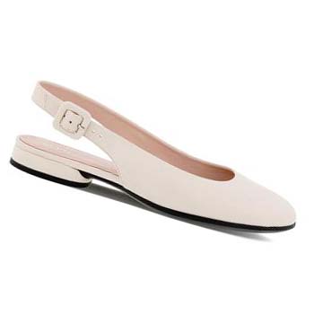 Women's Ecco Anine Sling-back Ballet Flats Beige | Canada 5ILH